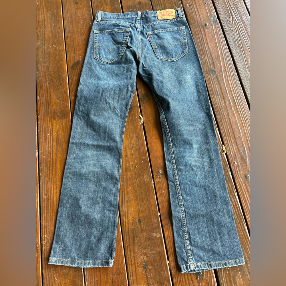 Levi's Men's Dark Blue Straight Jeans